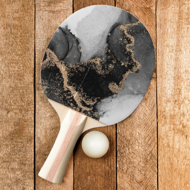Raquette De Ping Pong Marbre Silver & Gold (Créateur téléchargé)