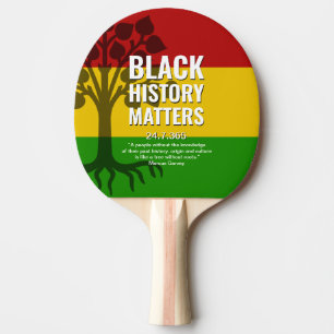 Raquette De Ping Pong MARCUS GARVEY Histoire noire