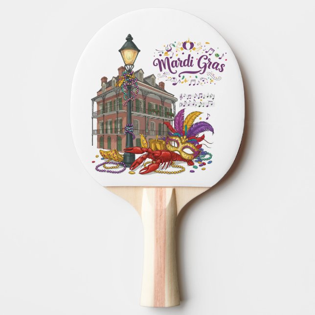 Raquette De Ping Pong Mardi gras (Devant)