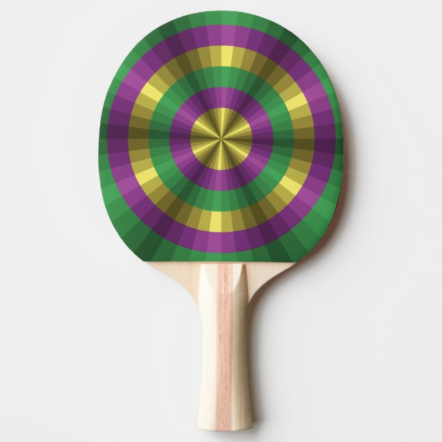 Raquette De Ping Pong Mardi Gras Illusion Ping Pong Paddle (Devant)