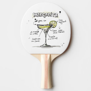 Raquette De Ping Pong Margarita Drink Recette Conception