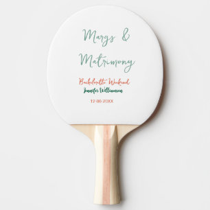 Raquette De Ping Pong Margs et matrimone ajouter nom date enterrement de