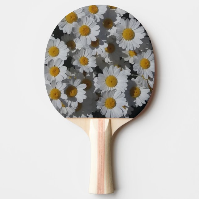 Raquette De Ping Pong Marguerite blanche (Devant)