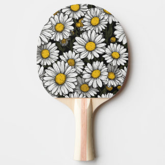 Raquette De Ping Pong Marguerites Style Comic