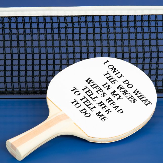 Raquette de ping pong mari blague de femme (Insitu)