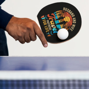 Raquette De Ping Pong Mari et Femme Partenaires de Voyage pour la Vie Pl