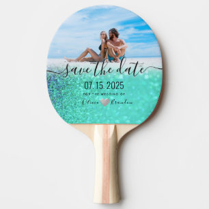Raquette De Ping Pong Mariage Enregistrer La Date Invitation