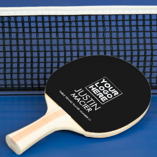 Raquette De Ping Pong Marque moderne / Logo / Photo Nom personnalisé Noi