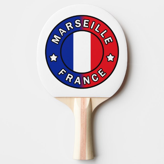 Raquette De Ping Pong Marseille France (Devant)