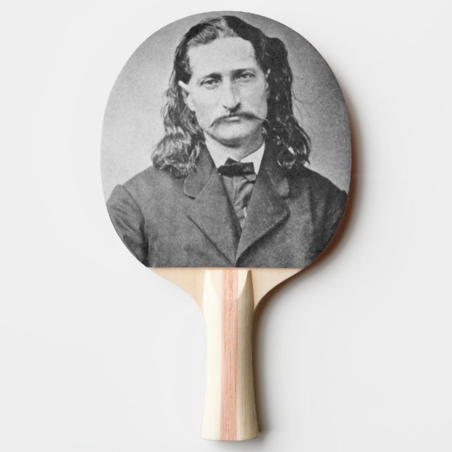 Raquette De Ping Pong Marshal Wild Bill Hickok Old West Gunfighter (Dos)