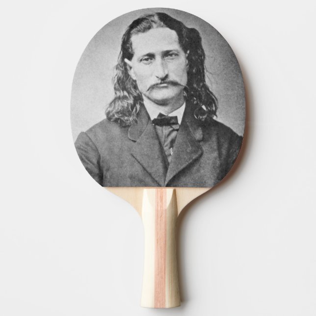 Raquette De Ping Pong Marshal Wild Bill Hickok Old West Gunfighter (Devant)