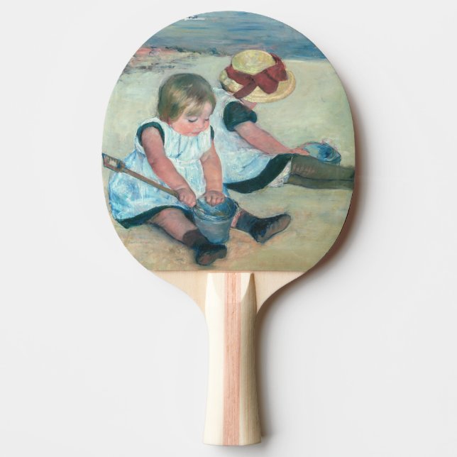 Raquette De Ping Pong Mary Cassatt - Enfants jouant sur la plage (Devant)