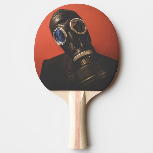 RAQUETTE DE PING PONG MASQUE À GAZ (Devant)