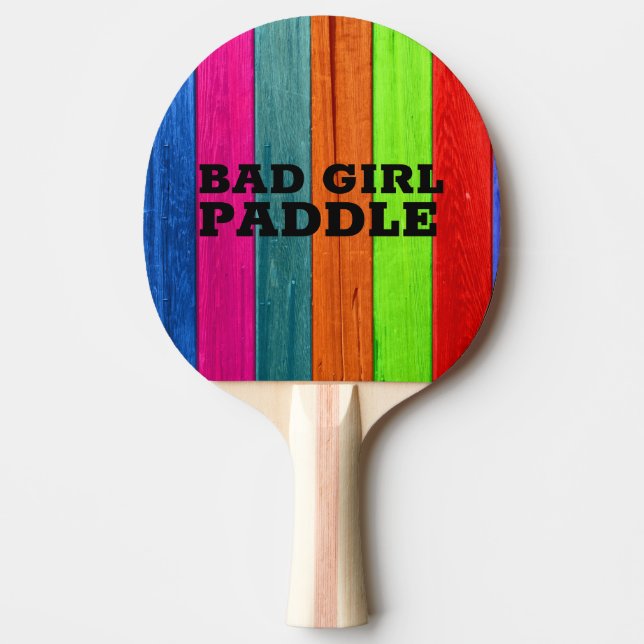 RAQUETTE DE PING PONG MAUVAISE FILLE (Devant)