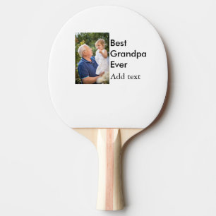 Raquette De Ping Pong Meilleur grand-père jamais ajouter photo nom class