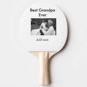 Raquette De Ping Pong Meilleur grand-père jamais ajouter photo nom class