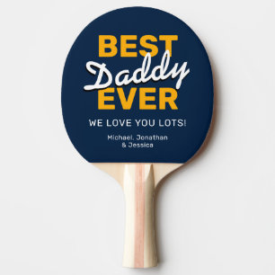 Raquette De Ping Pong Meilleur papa jamais Cadeau de Fête des pères