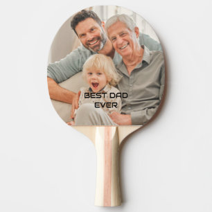 Raquette De Ping Pong Meilleur papa Jamais Père Famille Photos Papa