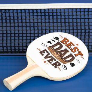Raquette De Ping Pong Meilleur Papa Jamais Ping Paddle - Cadeau personna