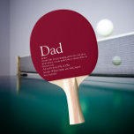 Raquette De Ping Pong Meilleur papa papa papa papa papa Père Définition<br><div class="desc">Personnalisez la définition de votre père, père ou père spécial pour créer un cadeau unique pour la Fête des pères, les anniversaires, Noël ou n'importe quel jour que vous voulez montrer combien il signifie pour vous. Une façon parfaite de lui montrer à quel point il est extraordinaire chaque jour. Conçu...</div>