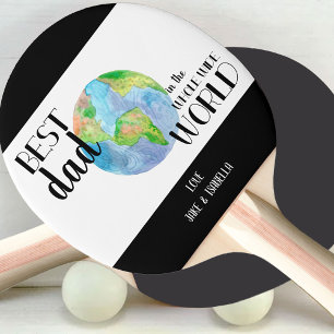 Raquette De Ping Pong Meilleur père dans le monde entier Ping personnal