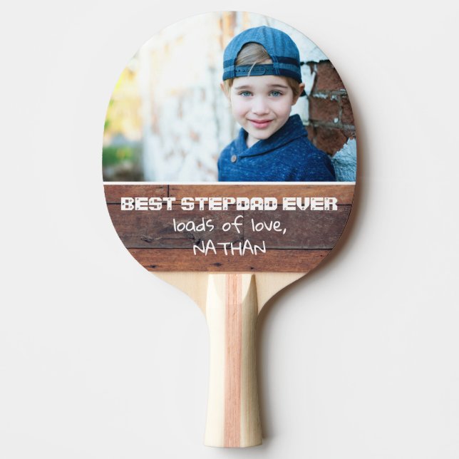 Raquette De Ping Pong Meilleure étape Papa Ever Fête des pères 2022 Wood (Devant)