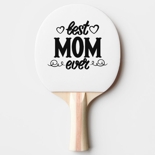 Raquette De Ping Pong Meilleure maman jamais (Devant)