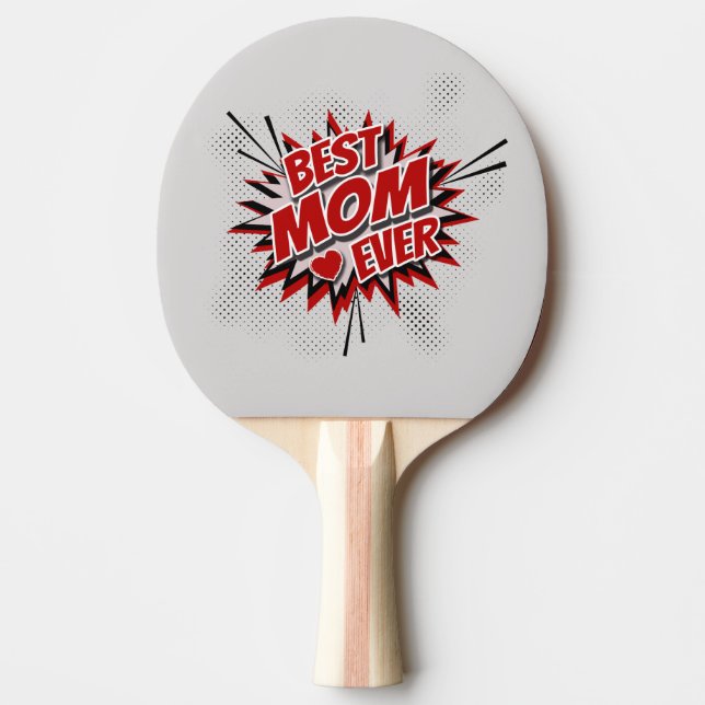 Raquette De Ping Pong Meilleure maman jamais (Devant)