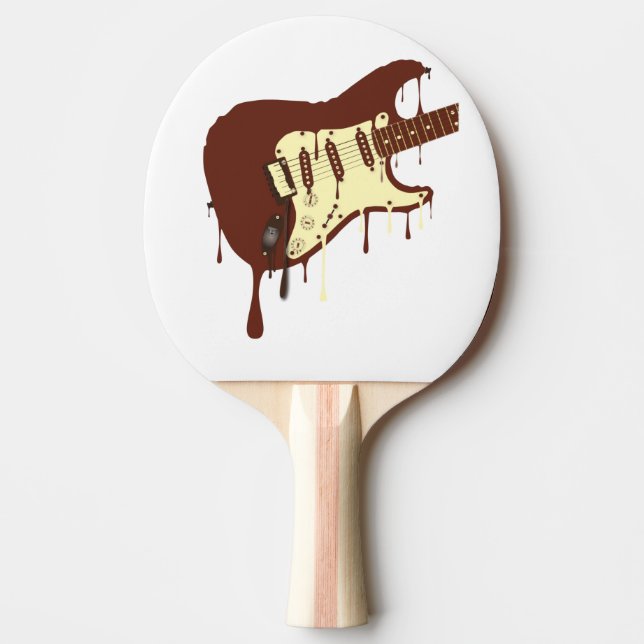 Raquette De Ping Pong Melting Chocolate Guitar (Devant)