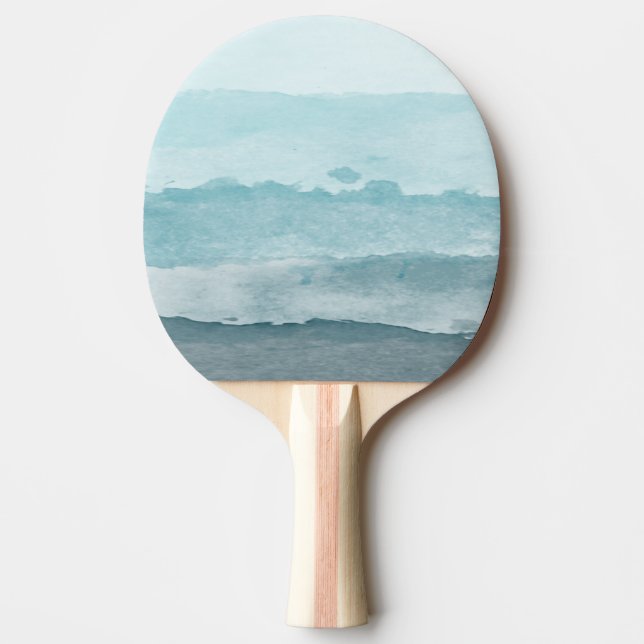 Raquette De Ping Pong Mer bleu d'eau Abstraite (Devant)