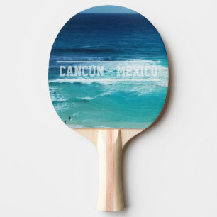 Raquette De Ping Pong Mer de Cancun Mexique