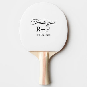Raquette De Ping Pong Merci d'ajouter l'initiale du nom du couple texte