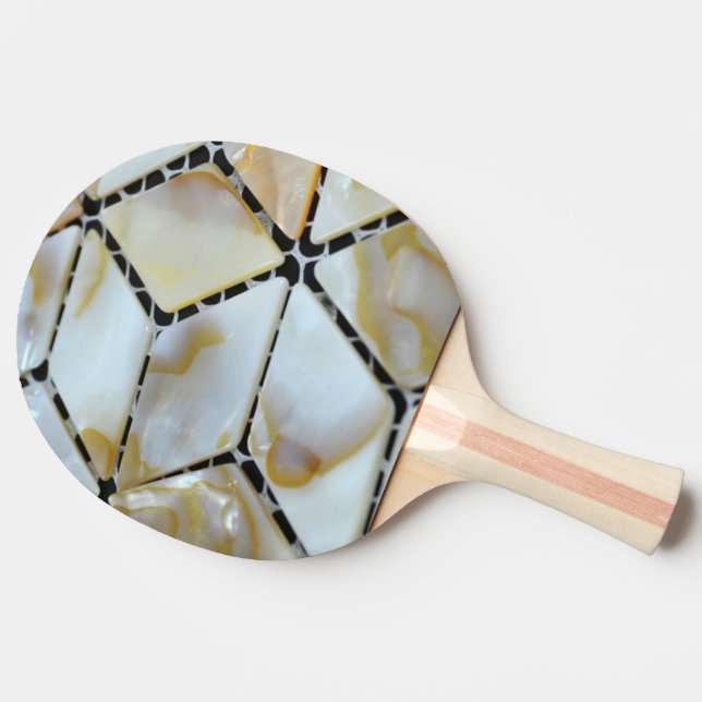 Raquette De Ping Pong Mère de Pearl Design (Dos Côté)