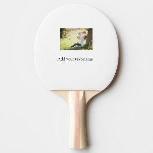 Raquette De Ping Pong Mère fille photo de famille ajouter nom image text