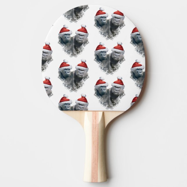 Raquette De Ping Pong Merry Gorilla Christmas (Devant)