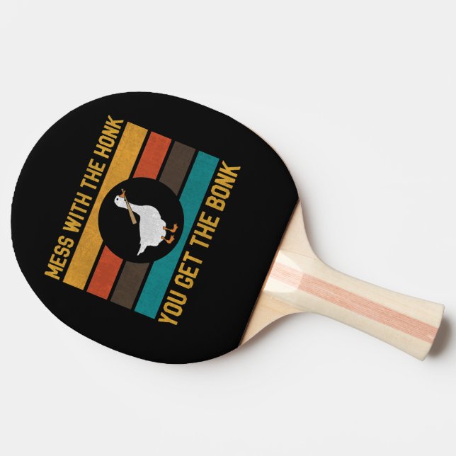 Raquette De Ping Pong Mess D'Oies Amusantes Avec Le Miel Vous Obtenez Le (Côté)