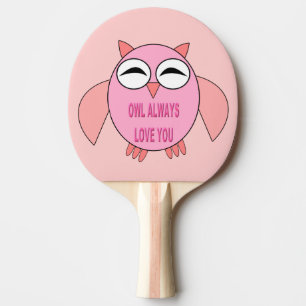 Raquette De Ping Pong Message d'amour mignon Ping Pong Paddle