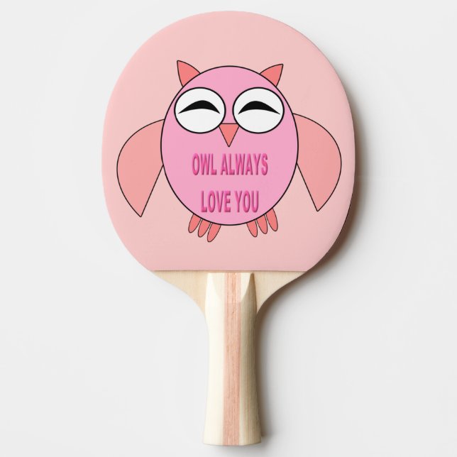 Raquette De Ping Pong Message d'amour mignon Ping Pong Paddle (Devant)
