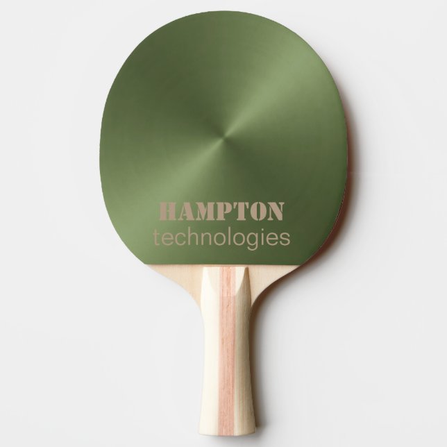 Raquette De Ping Pong Métallique verte (Dos)