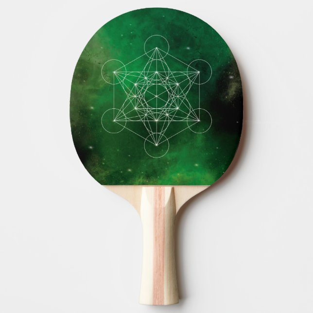 Raquette De Ping Pong Metatron, chakra,zen,sacred geometric, angel (Devant)