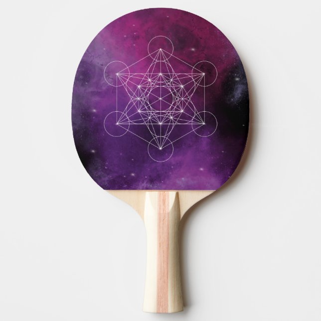 Raquette De Ping Pong Metatron, chakra,zen,sacred geometric, angel, (Devant)