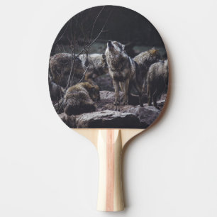 Raquette De Ping Pong Meute de loups