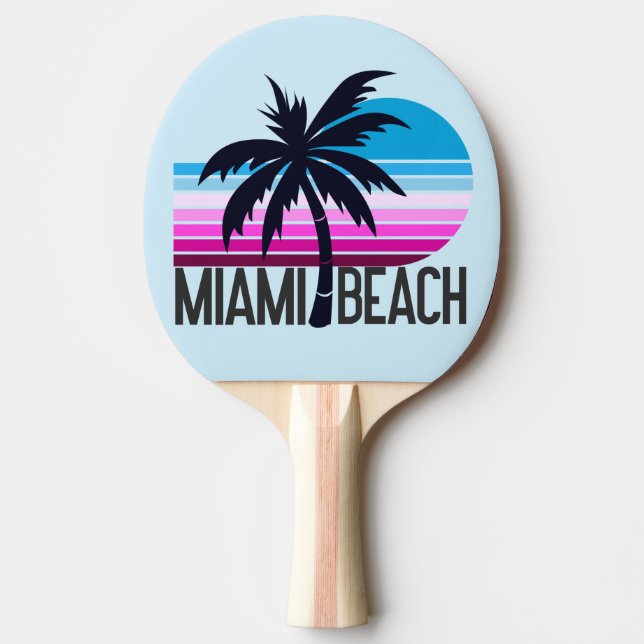 Raquette De Ping Pong Miami Beach (Devant)