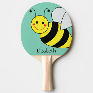 Raquette De Ping Pong Mignon gaffez l'abeille personnalisée