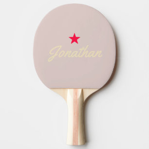 Raquette De Ping Pong Milieu de Siècle Baiser de Lavande Signature Étoil