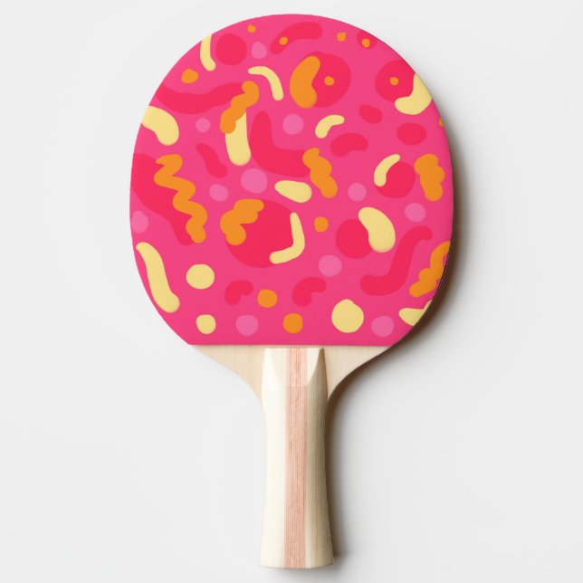 Raquette De Ping Pong Milkshake à la fraise pour enfants (Dos)