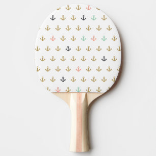 Raquette De Ping Pong Mini motif d'Ancre