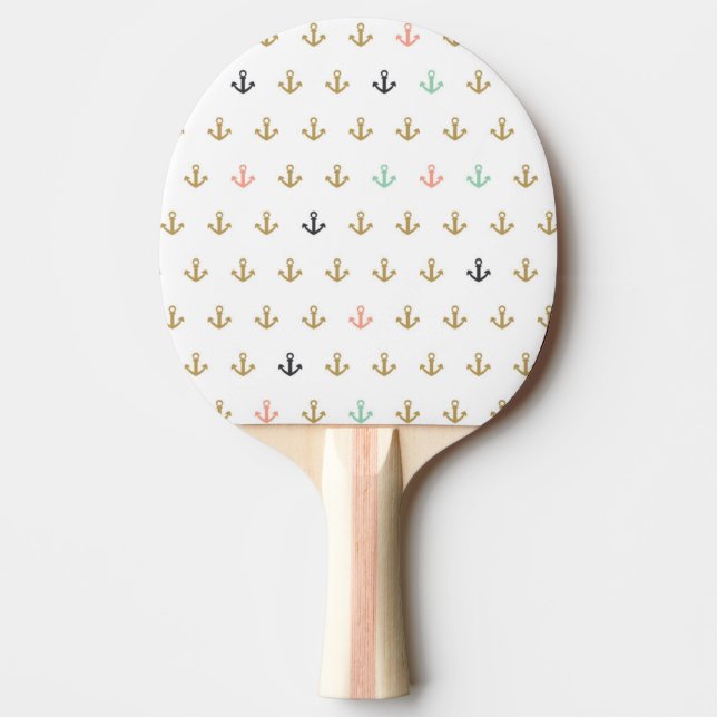 Raquette De Ping Pong Mini motif d'Ancre (Devant)