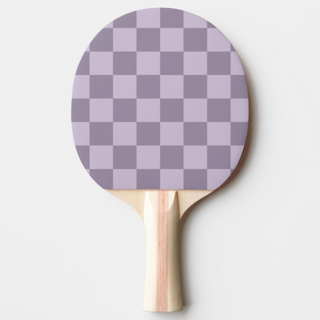 Raquette De Ping Pong Minimalist Soft Lavender Checkerboard Pattern  (Devant)
