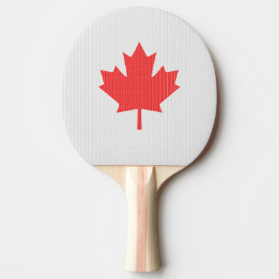 Raquette De Ping Pong Modèle Knit Maple Leaf Tricot Motif